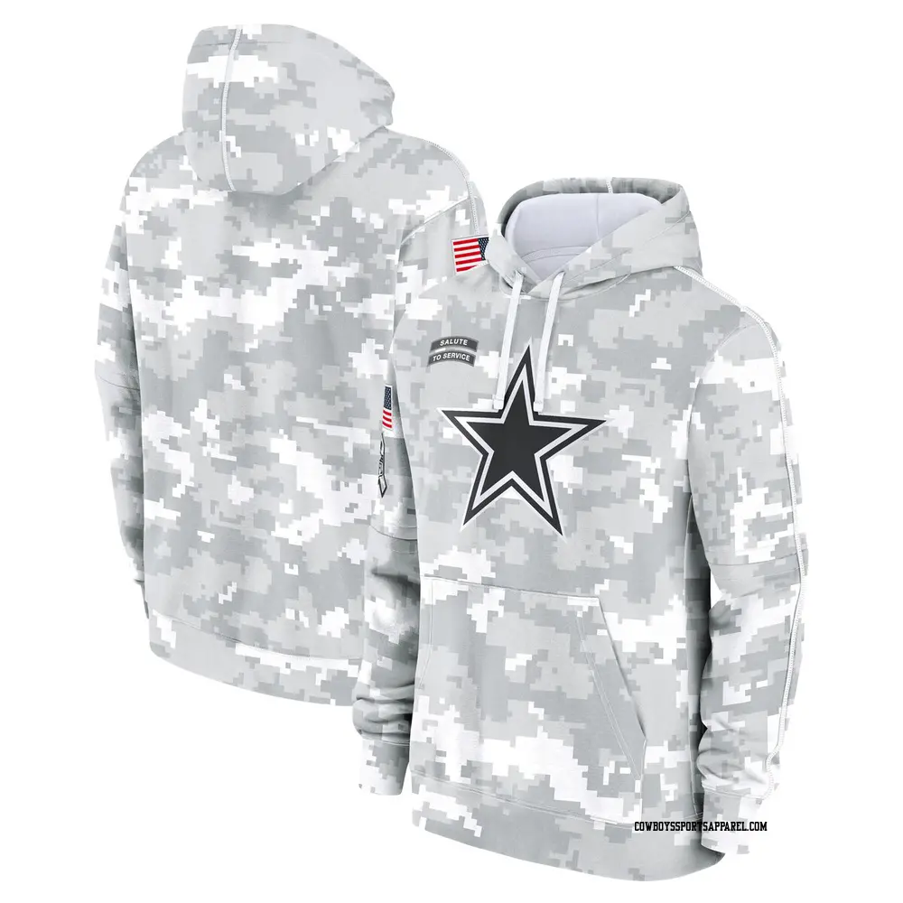 Men's dallas cowboys olive 2018 salute to service sideline therma performance pullover hoodie best sale