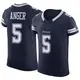 Elite Navy Men's Bryan Anger Dallas Cowboys Vapor F.U.S.E. Jersey