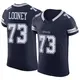 Elite Navy Men's Joe Looney Dallas Cowboys Vapor F.U.S.E. Jersey