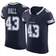 Elite Navy Men's Kemon Hall Dallas Cowboys Vapor F.U.S.E. Jersey