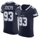 Elite Navy Men's Linval Joseph Dallas Cowboys Vapor F.U.S.E. Jersey