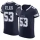 Elite Navy Men's Luiji Vilain Dallas Cowboys Vapor F.U.S.E. Jersey