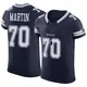 Elite Navy Men's Zack Martin Dallas Cowboys Vapor F.U.S.E. Jersey