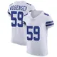 Elite White Men's Brock Mogensen Dallas Cowboys Vapor Untouchable Jersey