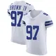 Elite White Men's Earnest Brown IV Dallas Cowboys Vapor Untouchable Jersey