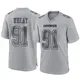 Game Gray Men's Tyrus Wheat Dallas Cowboys Atmosphere Fashion Jersey