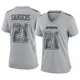 Game Gray Women's Deion Sanders Dallas Cowboys Atmosphere Fashion Jersey