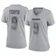 Game Gray Women's KaVontae Turpin Dallas Cowboys Atmosphere Fashion Jersey