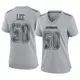 Game Gray Women's Sean Lee Dallas Cowboys Atmosphere Fashion Jersey