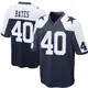 Game Navy Blue Men's Bill Bates Dallas Cowboys Throwback Jersey