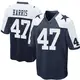 Game Navy Blue Men's Darius Harris Dallas Cowboys Throwback Jersey