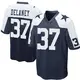 Game Navy Blue Men's Dee Delaney Dallas Cowboys Throwback Jersey