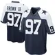 Game Navy Blue Men's Earnest Brown IV Dallas Cowboys Throwback Jersey