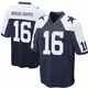 Game Navy Blue Men's Jalen Moreno-Cropper Dallas Cowboys Throwback Jersey