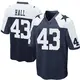 Game Navy Blue Men's Kemon Hall Dallas Cowboys Throwback Jersey