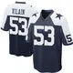 Game Navy Blue Men's Luiji Vilain Dallas Cowboys Throwback Jersey