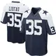 Game Navy Blue Men's Marist Liufau Dallas Cowboys Throwback Jersey