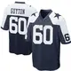 Game Navy Blue Men's Tyler Guyton Dallas Cowboys Throwback Jersey