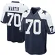 Game Navy Blue Men's Zack Martin Dallas Cowboys Throwback Jersey