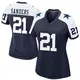 Game Navy Women's Deion Sanders Dallas Cowboys Alternate Jersey