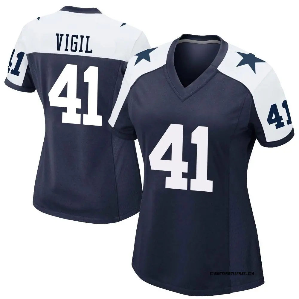 Game Navy Women's Nick Vigil Dallas Cowboys Alternate Jersey