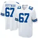 Game White Men's Brock Hoffman Dallas Cowboys Jersey