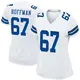 Game White Women's Brock Hoffman Dallas Cowboys Jersey