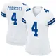 Game White Women's Dak Prescott Dallas Cowboys Jersey