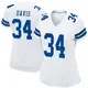 Game White Women's Malik Davis Dallas Cowboys Jersey