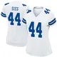 Game White Women's Trent Sieg Dallas Cowboys Jersey