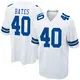 Game White Youth Bill Bates Dallas Cowboys Jersey