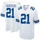 Game White Youth Deion Sanders Dallas Cowboys Jersey