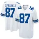 Game White Youth Jeremy Sprinkle Dallas Cowboys Jersey