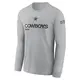 Gray Men's Dallas Cowboys 2024 Salute To Service Long Sleeve T-Shirt