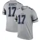 Legend Gray Men's Brandon Aubrey Dallas Cowboys Inverted Jersey