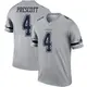 Legend Gray Men's Dak Prescott Dallas Cowboys Inverted Jersey