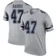 Legend Gray Men's Darius Harris Dallas Cowboys Inverted Jersey