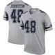 Legend Gray Men's Daryl Johnston Dallas Cowboys Inverted Jersey