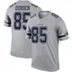 Legend Gray Men's David Durden Dallas Cowboys Inverted Jersey