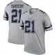 Legend Gray Men's Deion Sanders Dallas Cowboys Inverted Jersey