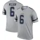 Legend Gray Men's Donovan Wilson Dallas Cowboys Inverted Jersey