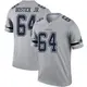 Legend Gray Men's Earl Bostick Jr. Dallas Cowboys Inverted Jersey