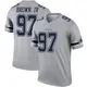 Legend Gray Men's Earnest Brown IV Dallas Cowboys Inverted Jersey