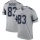 Legend Gray Men's Jalen Brooks Dallas Cowboys Inverted Jersey