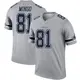 Legend Gray Men's Jonathan Mingo Dallas Cowboys Inverted Jersey