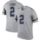 Legend Gray Men's Jourdan Lewis Dallas Cowboys Inverted Jersey