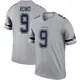 Legend Gray Men's Tony Romo Dallas Cowboys Inverted Jersey