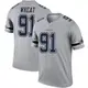 Legend Gray Men's Tyrus Wheat Dallas Cowboys Inverted Jersey