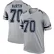 Legend Gray Men's Zack Martin Dallas Cowboys Inverted Jersey