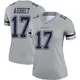 Legend Gray Women's Brandon Aubrey Dallas Cowboys Inverted Jersey